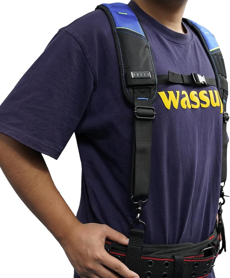 KUNN Pro Tool Belt Suspenders Padded - Durable,Comfort and Adjustable - Image 4